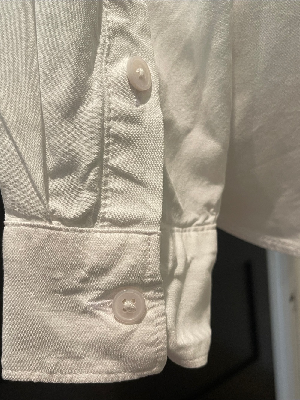 Levi's Preppy White Button Down Utility Shirt with Pocket Size L - Picture 6 of 8